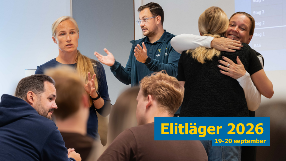 Bild med innehåll från elitläger 2025, som också beskriver datum för elitläger 2026 vilket kommer äga rum 19-20 september