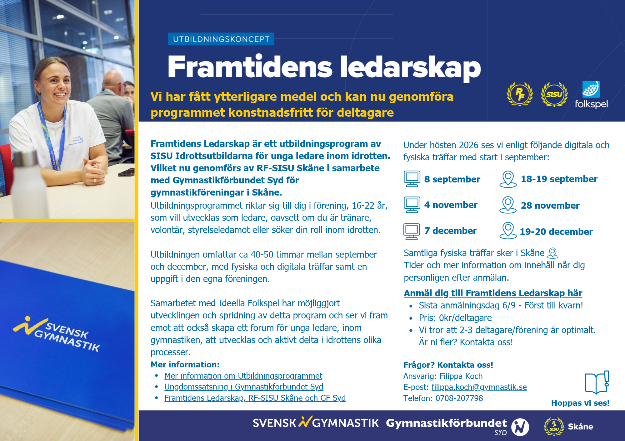Inbjudan med text, Framtidens Ledarskap